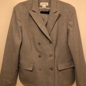 Gray Calvin Klein blazer 14 NWOT